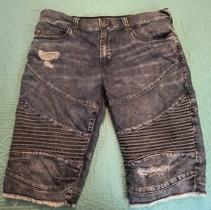 Tru Religion Distressed Denim Shorts